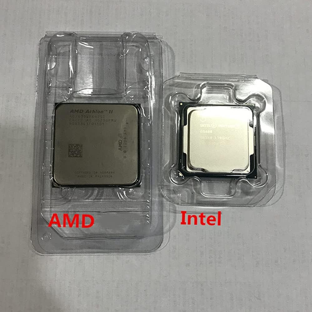 14Pcs Universal CPU Protection Box 5.5X6.5Cm Computer CPU Case Tray Flip Top Con