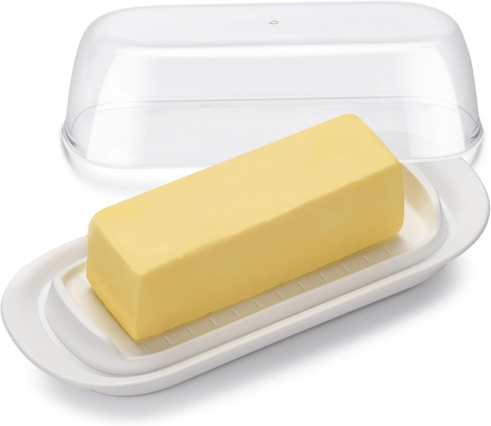 Countertop Butter Dish with Lid Airtight Plastic
