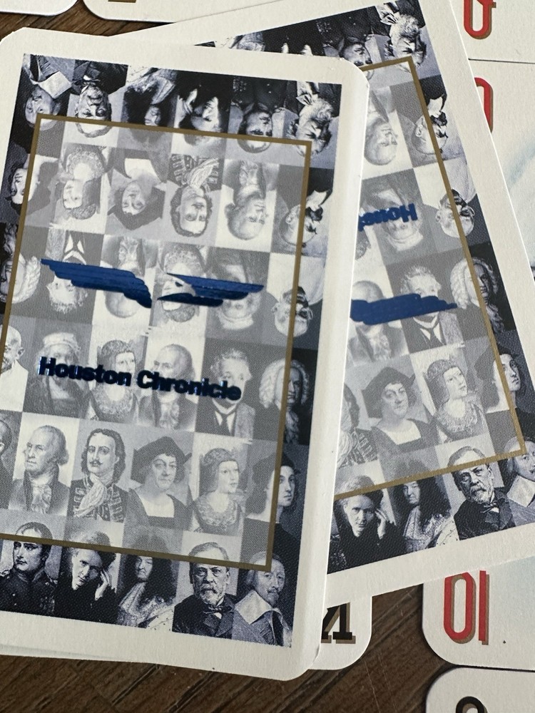 Houston Chronicle Full Deck Of With Significant Historical Figures Nice Deck