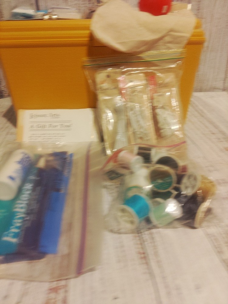 Large Sewing Box With Supplies
