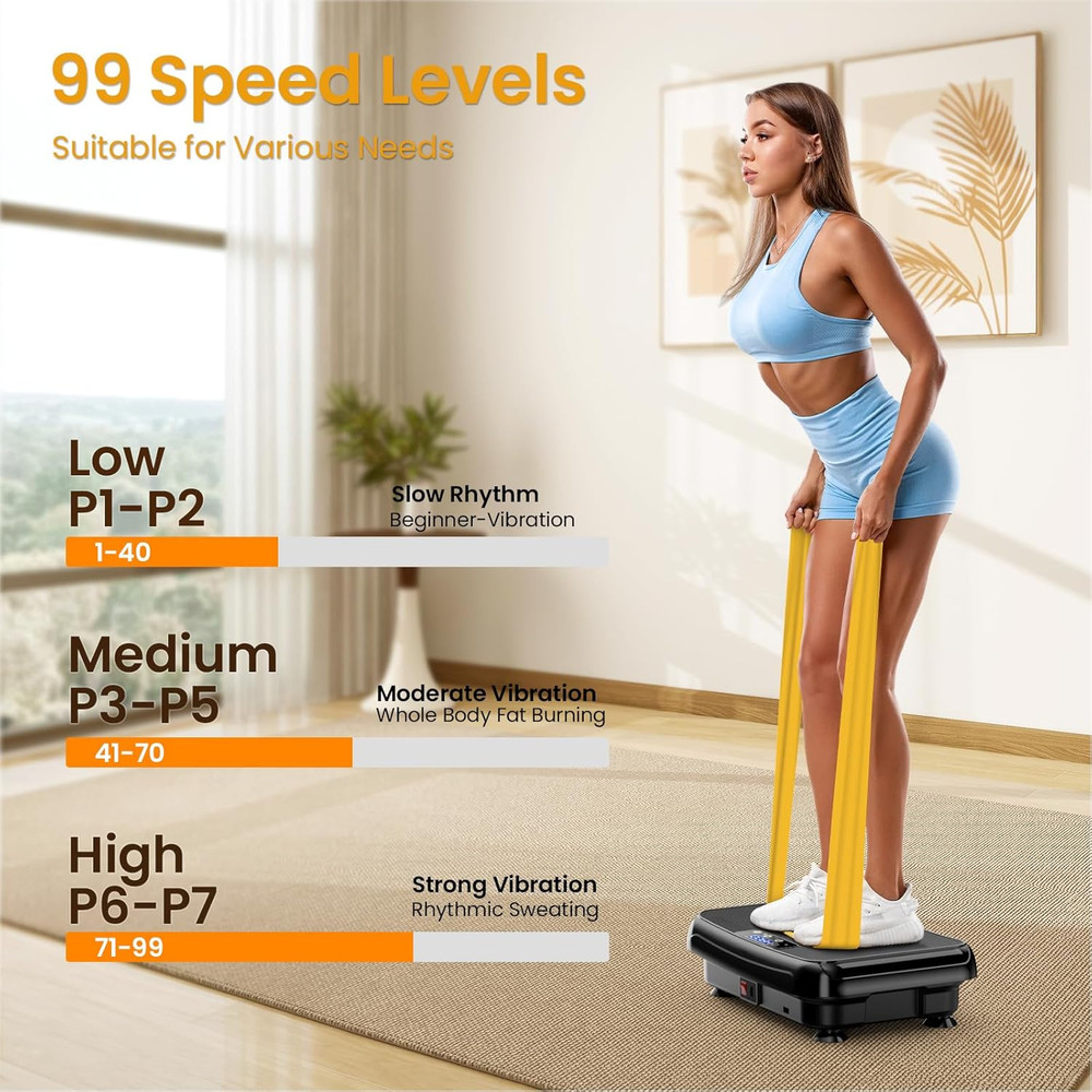 Vibration Plate Exercise Machine Mini Vibrating Plates for Lymphatic Drainage an