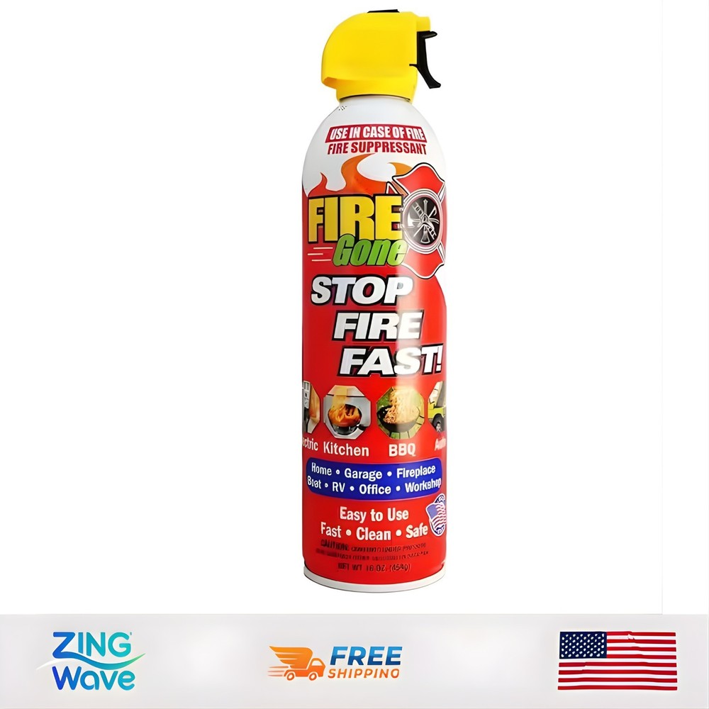 16 Oz. A:B:C Multiple Use Fire Extinguisher Spray Suppressant
