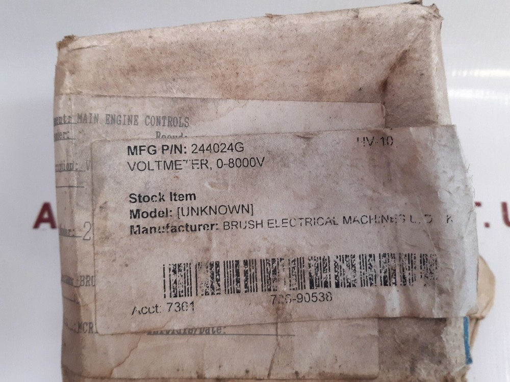 Crompton 244-024g voltmeter 0-8000 v