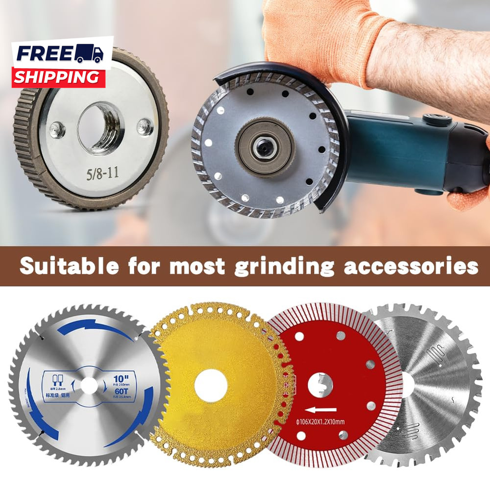 5/8"-11 Flange Nut for Thread Angle Grinder Quick Release 5/8-11 Grinder Locking