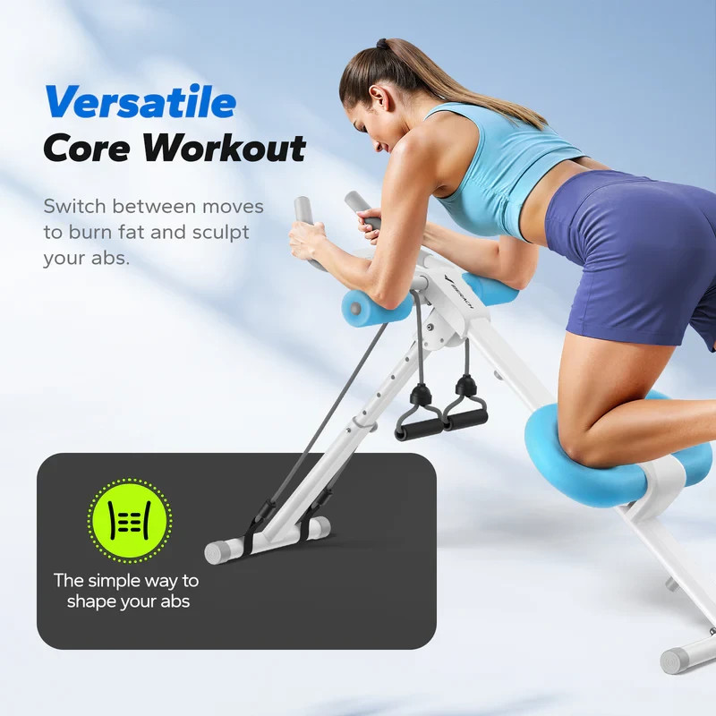 MERACH Adjustable Ab Machine Abdominal Trainers Full Body Workout - GREEN