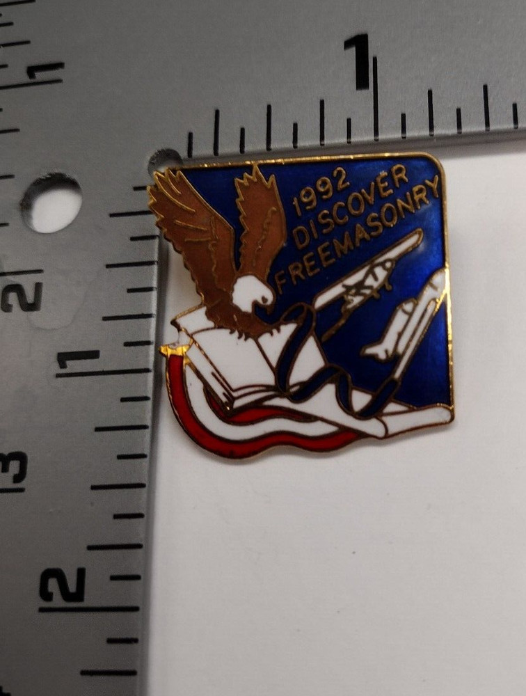 1992 Discover Freemasonry Lapel Tack Pin
