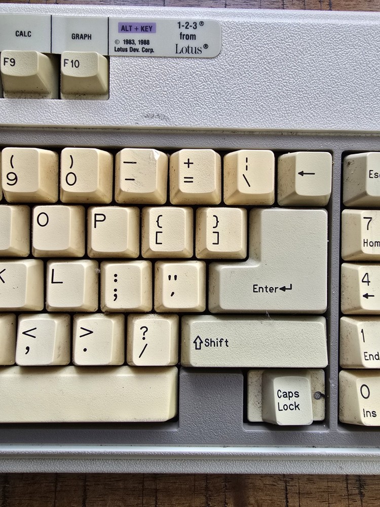 Vintage Keyboard Pulled From A 1986 Compaq Portable II (Model #2650) Computer
