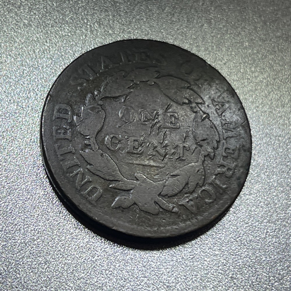 1819/8 Large Cent, Coronet Head, Over-Date