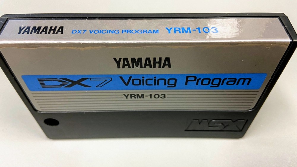 Yamaha DX7 Voicing Program YRM-103 MSX cartridge