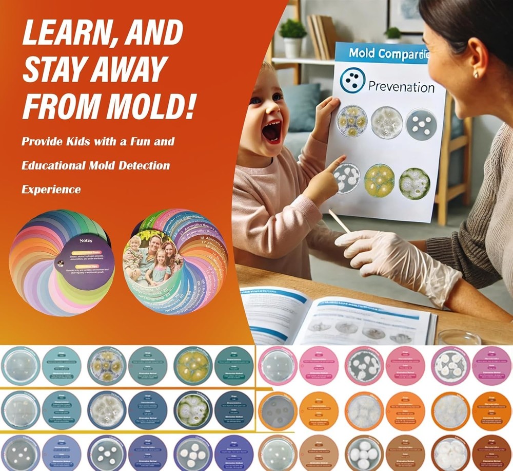 Home Mold Kit - 10PCS Including Comparison Cards for Easy Mold Detection