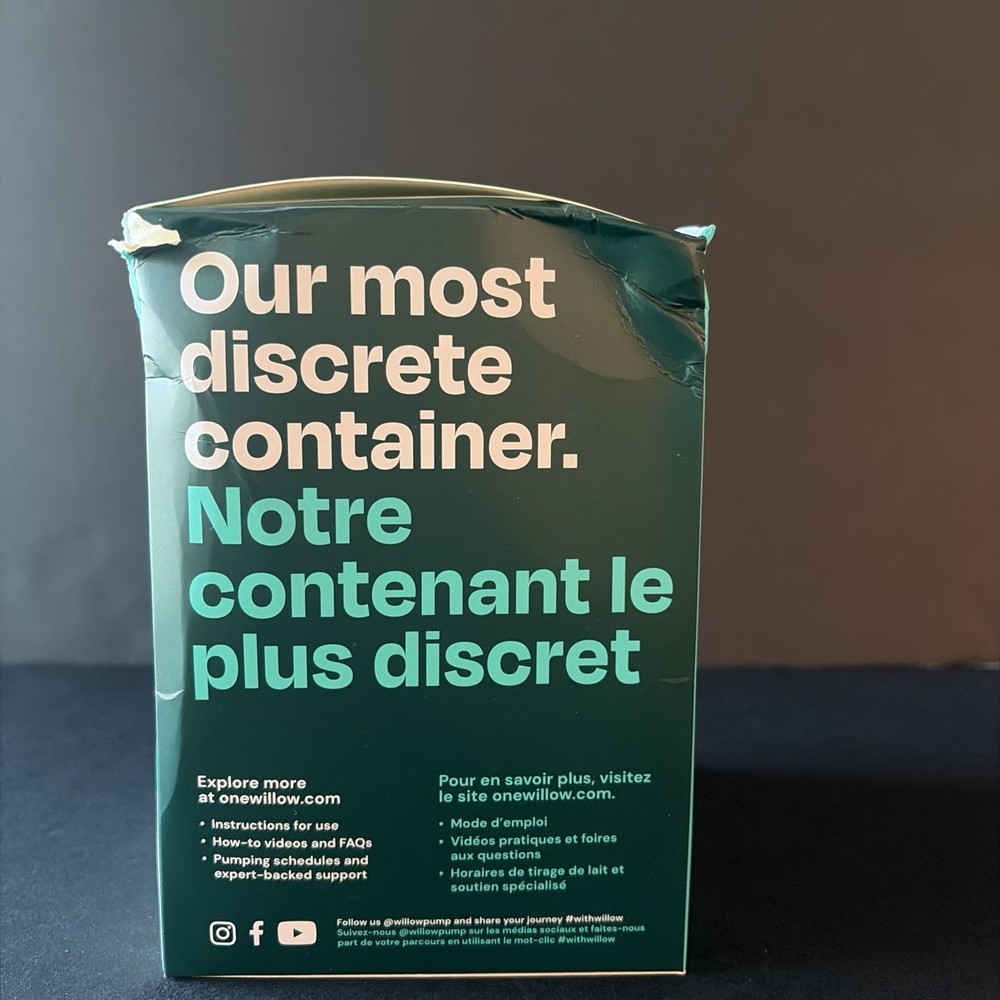 Brand New Willow Go 2 Splashguard Containers 5oz 150ml