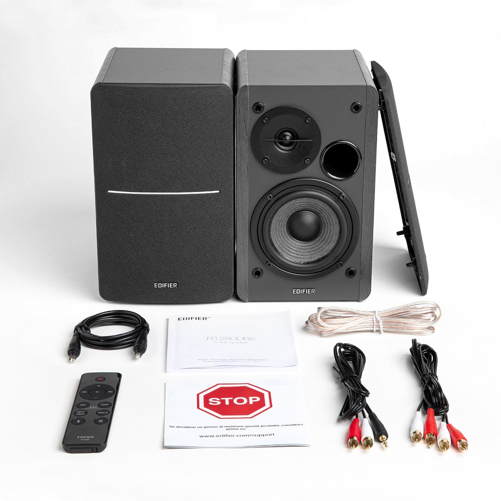 Edifier R1280DBs Active Bluetooth 5.0 Bookshelf Speakers Optical Input 42W RMS