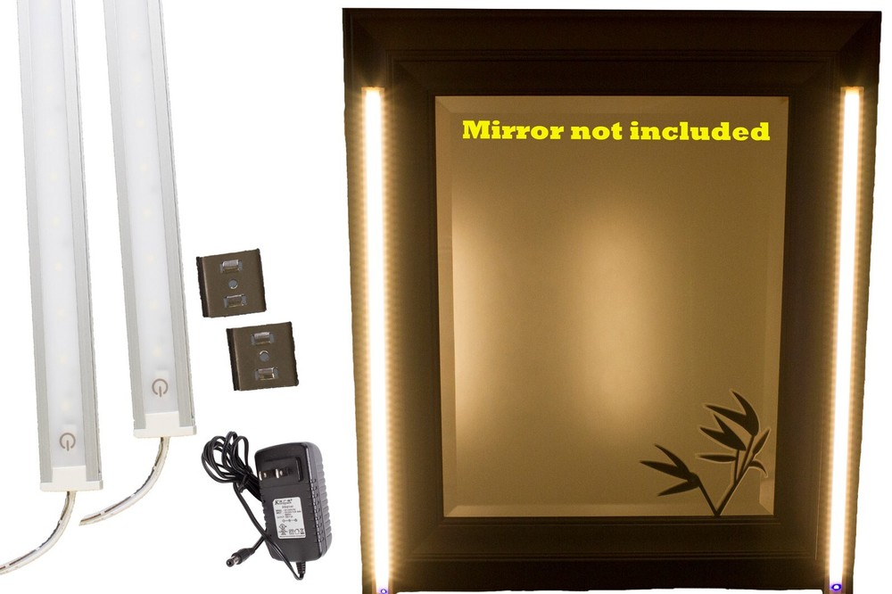 2pcs Vanity MIRROR LED LIGHT Warm white SET + TOUCH Dimmer & UL POWER