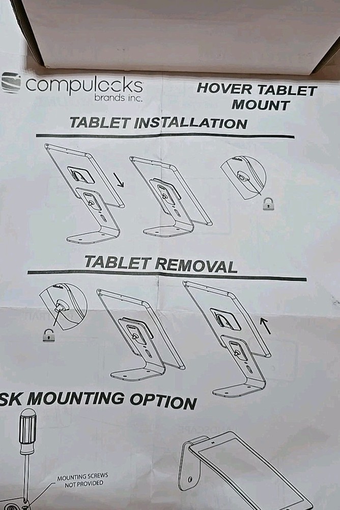 CompuLocks Tablet Phone Stand *MISSING PART READ* Holder Universal Display Mount