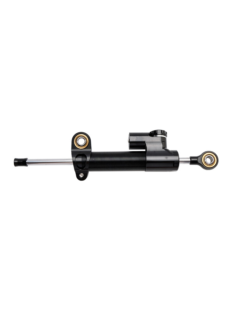 Universal Motorcycle CNC Adjustable Steering Damper Stabilizer Top Black US