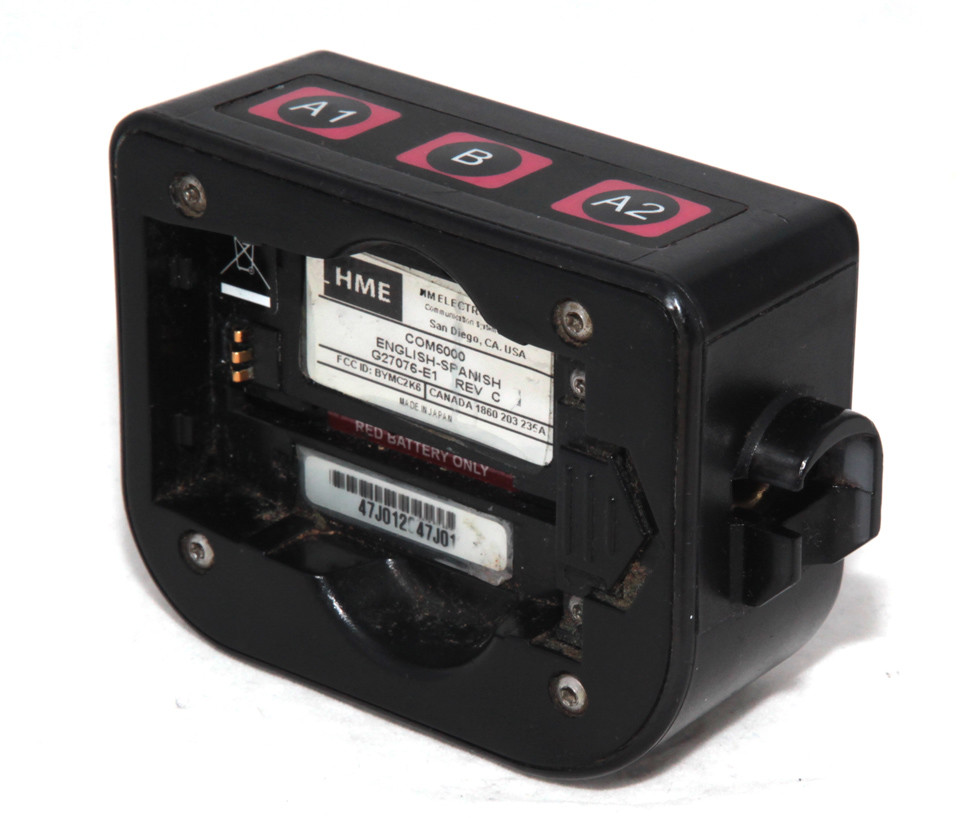 HME COM6000 Belt Pack Beltpac Wireless Drive Thru Intercom For Base 6000, 6100