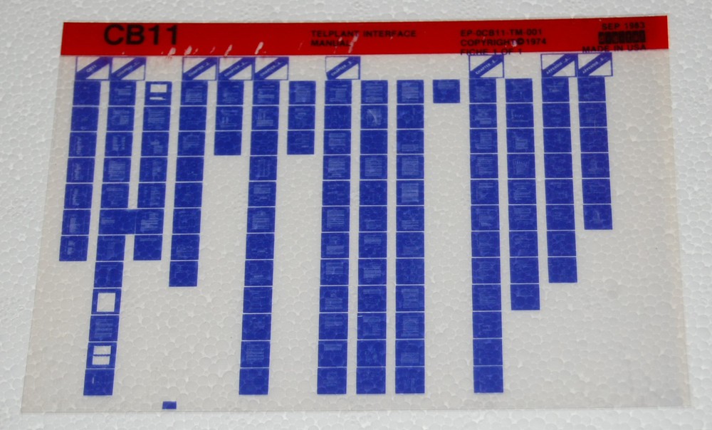 DEC CB11 Telplant Interface Manual, Microfiche
