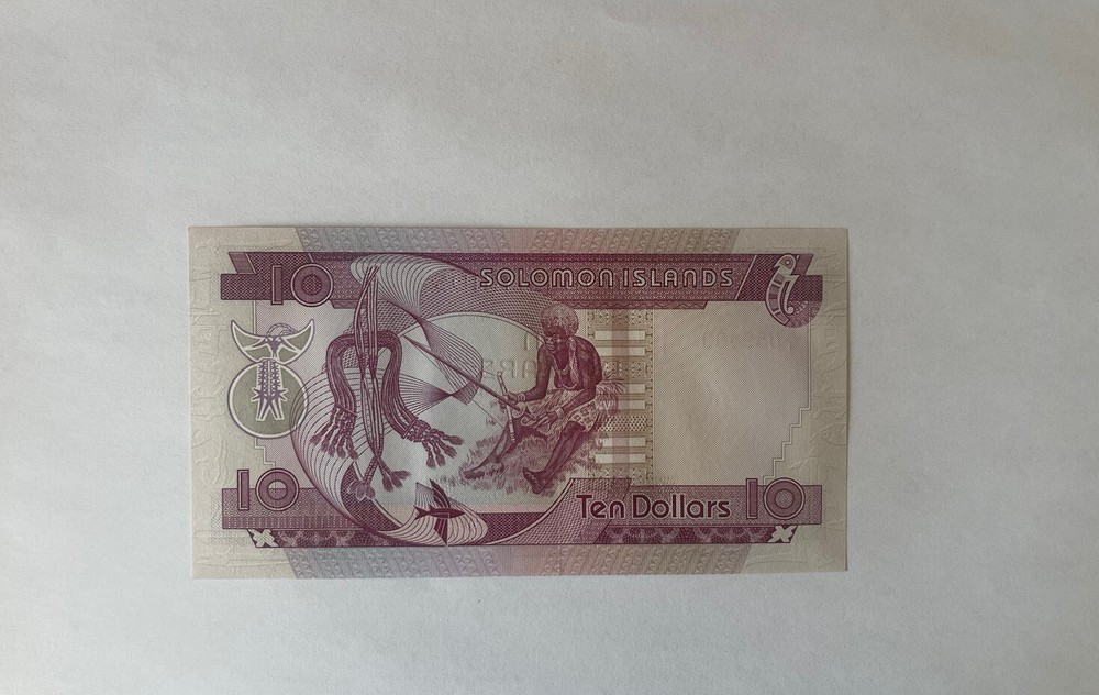 Solomon 10 Dollars 1977 P-7 A/1 Pre-Fix UNC