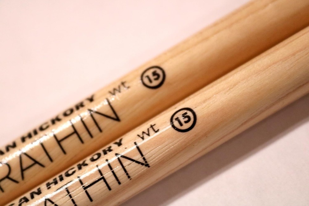 ÆON Percussion Ultrathin WT 15 Drumsticks | Thin, Light, Gloss Lacquer...