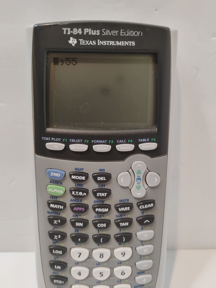 2011 Texas Instruments Ti-84 Plus Silver Edition Graphing Calculator - Tested