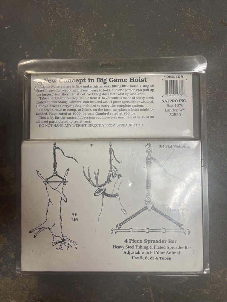 Game Hoist 1000 lb capacity NEW