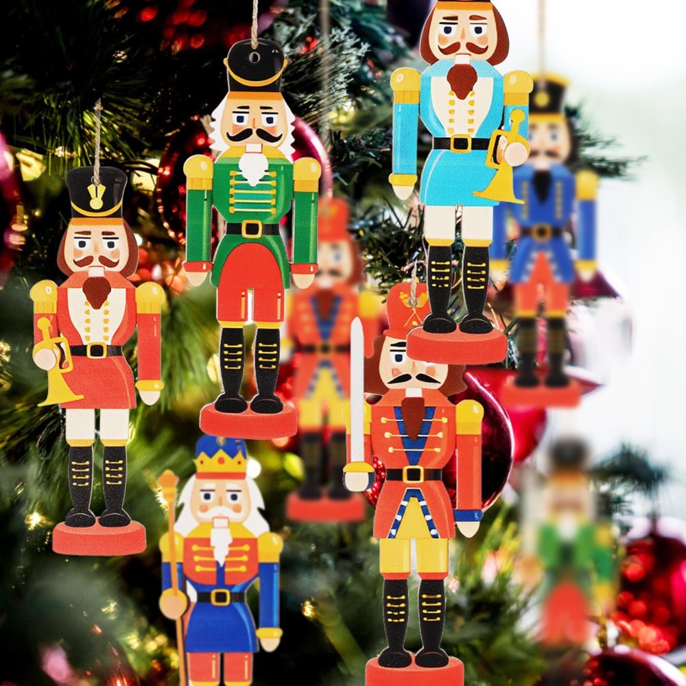 36 Pcs Nutcracker Miniature Nutcrackers Holiday Door Decorations