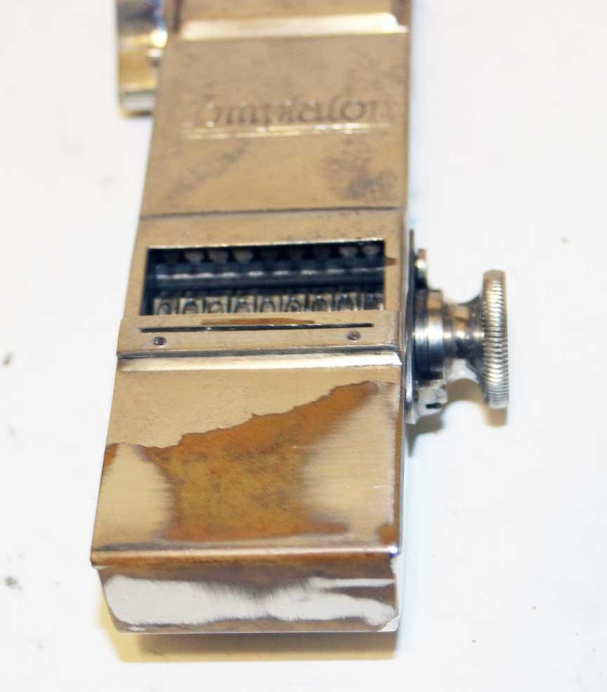 VINTAGE COMPTATOR MECHANICAL CALCULATOR / ADDING MACHINE W CASE