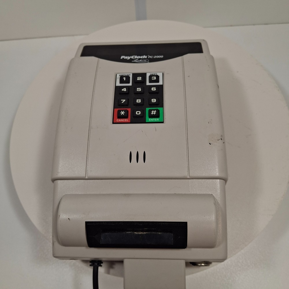 Lathem PayClock PC-2000 Time Clock System – Legacy Payroll Terminal Tested