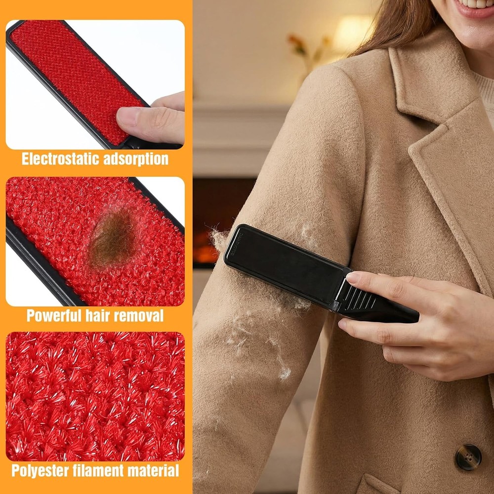 2pc Reusable Mini Lint Remover Brushes Compact Lints Removal Tool