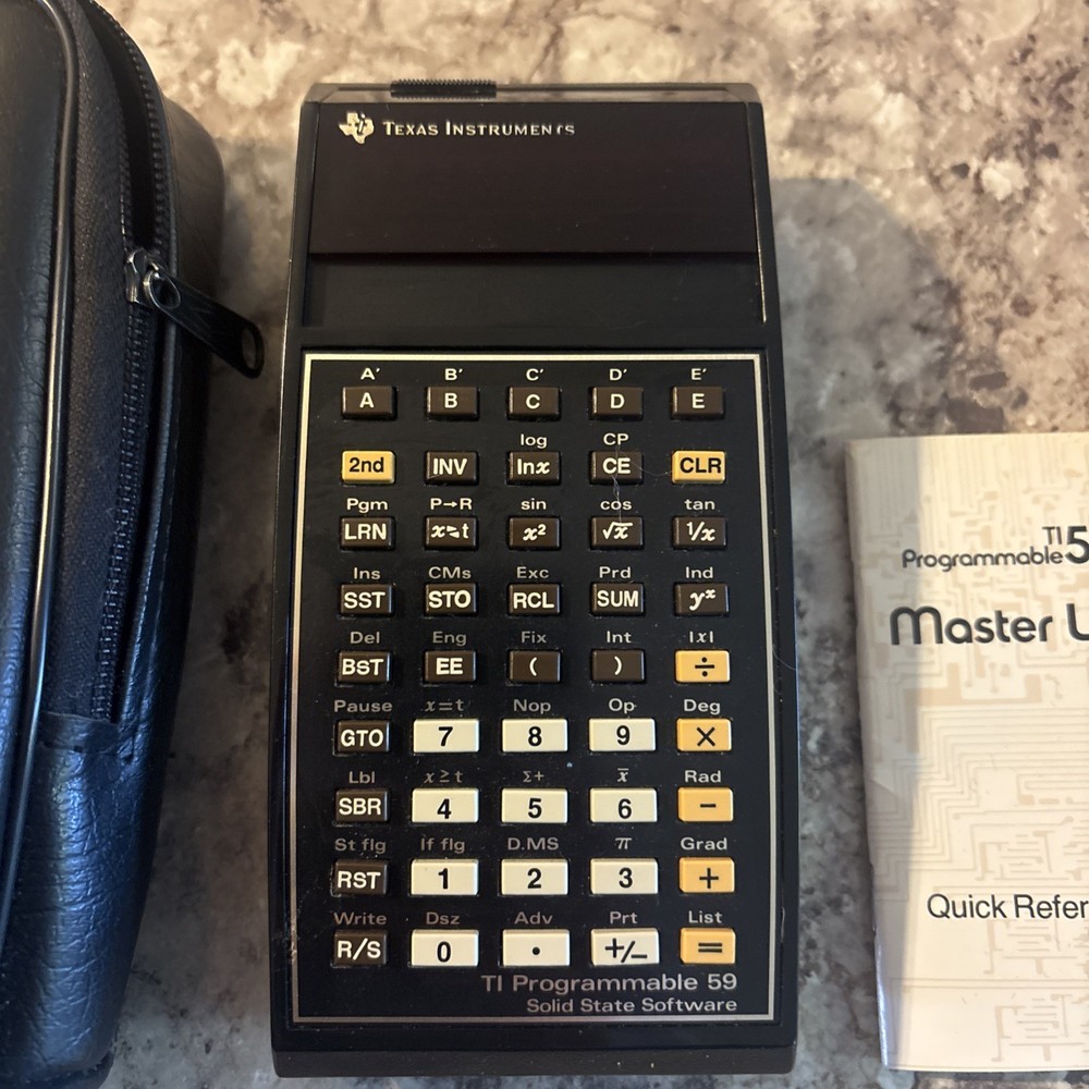 Texas Instruments TI Programmable 59 Calculator W/Master Module No Battery Pack