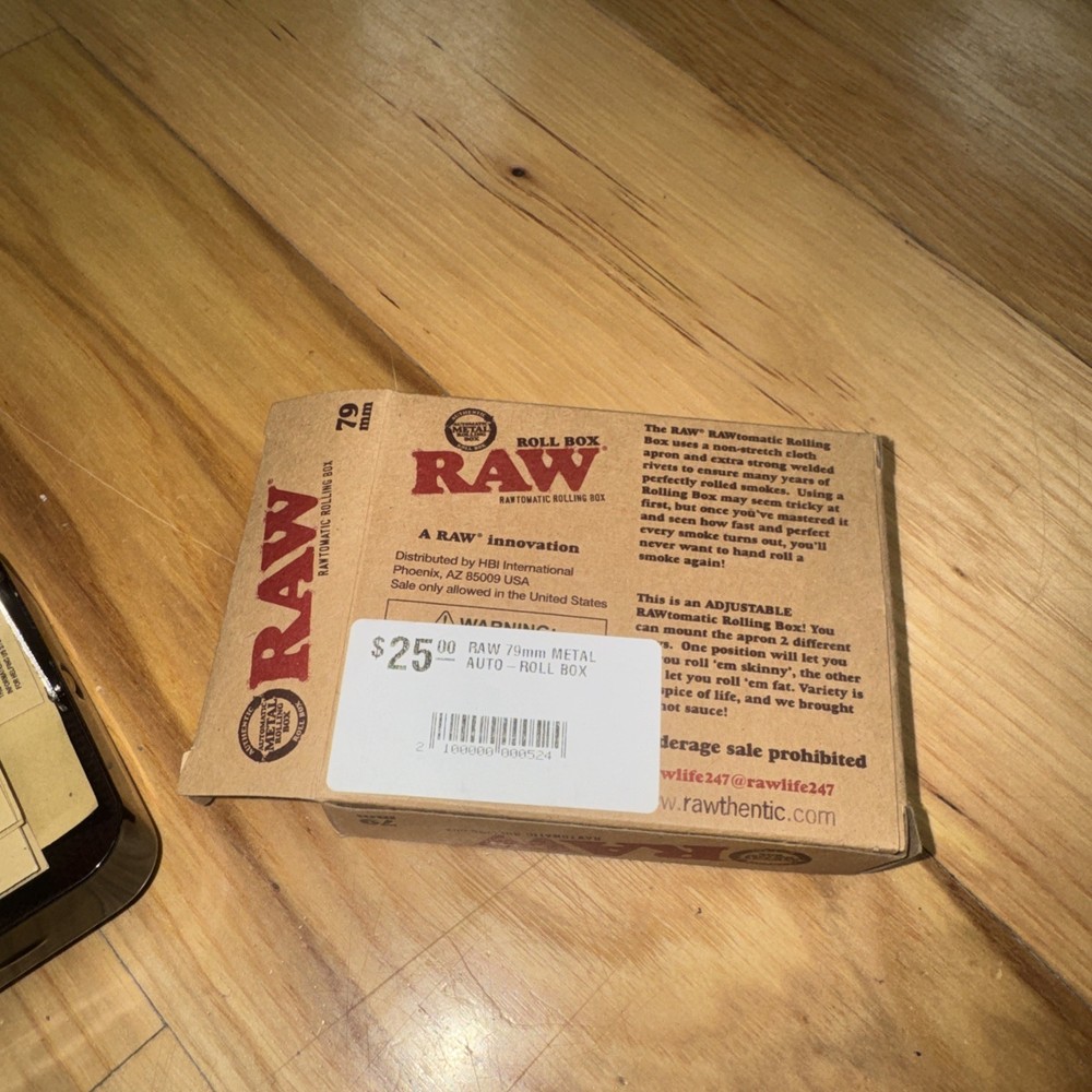 RAW 79mm Adjustable Automatic Cigarette Rolling Box (RED) Packaging May Vary