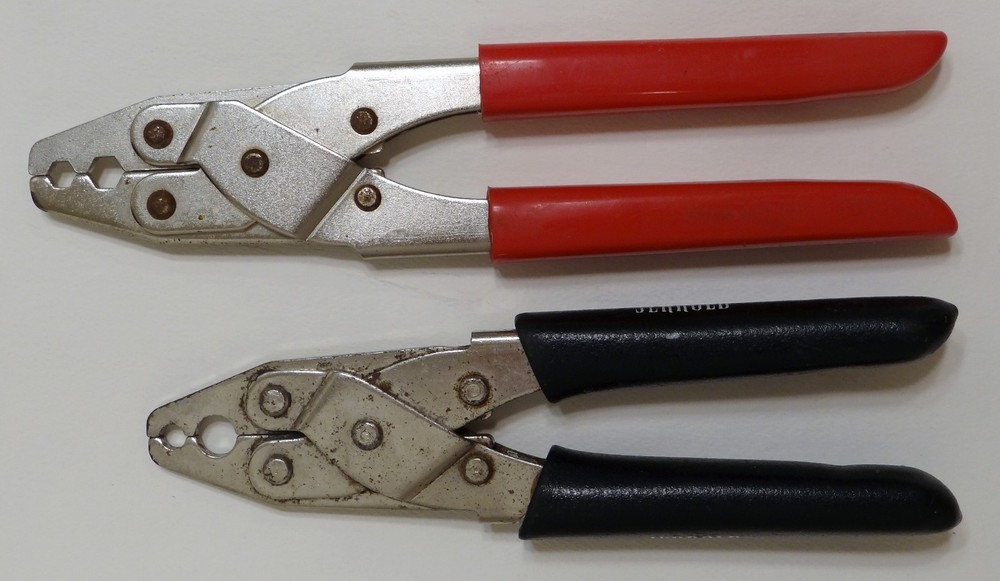 Jerrold & Unmarked Cable-Connector Crimper Pliers, Pre-owned