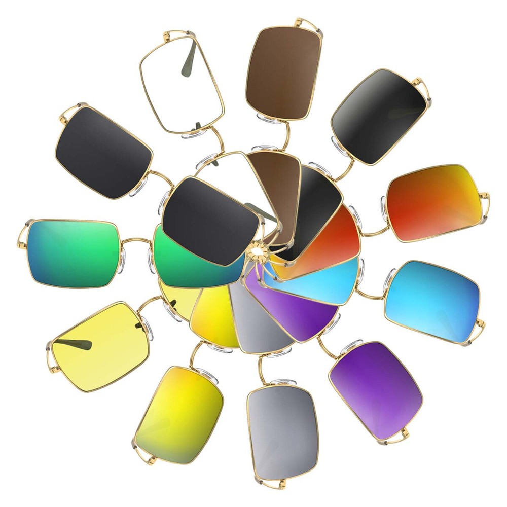 RB1969 Rectangle 1969 54mm Replacement Lenses Polarized by Sublime Optics