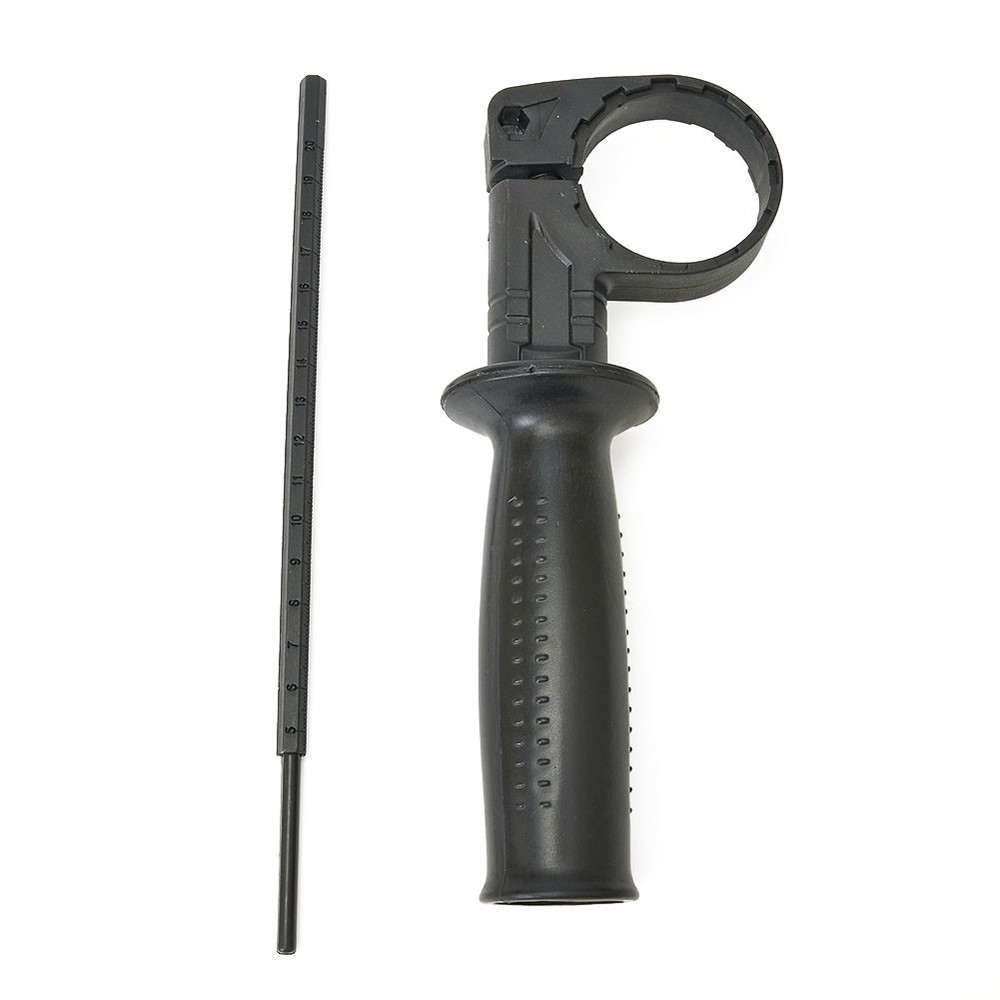 Versatile Black Hammer Drill Side Handle for Various Power Tools