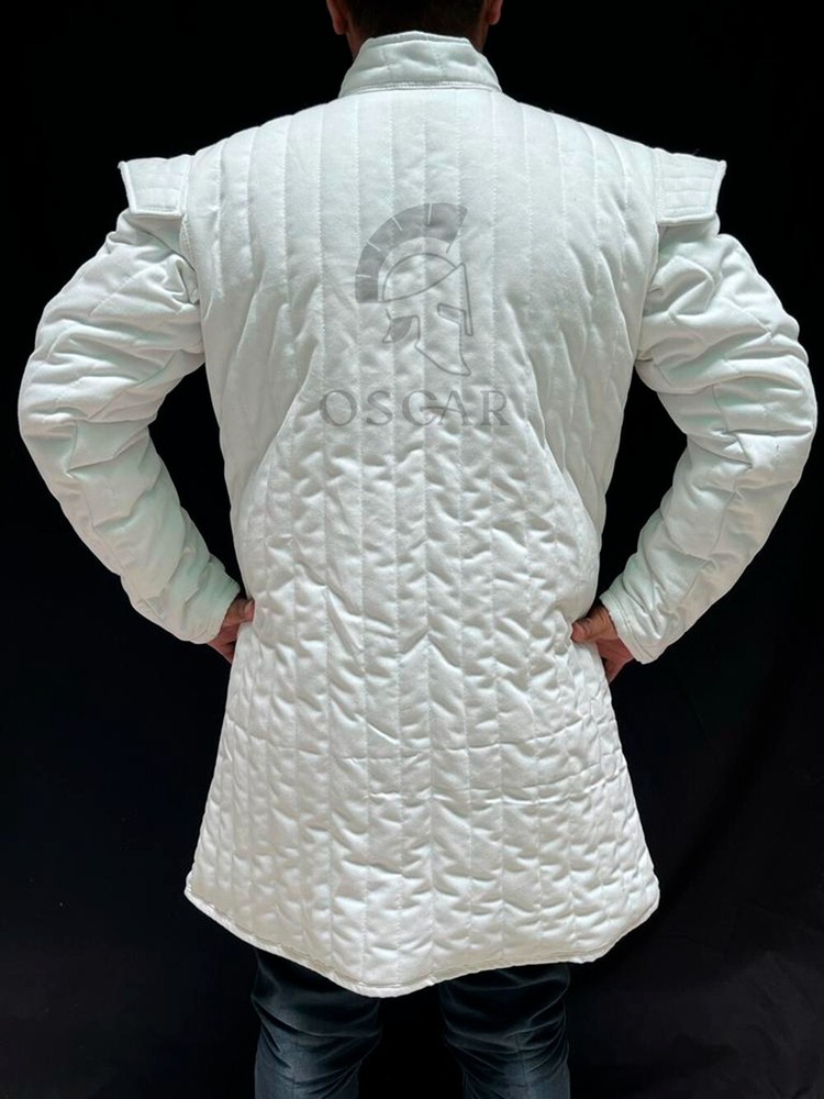 Viking Gambeson with full Sleeves, Closed by Buckles, Easter