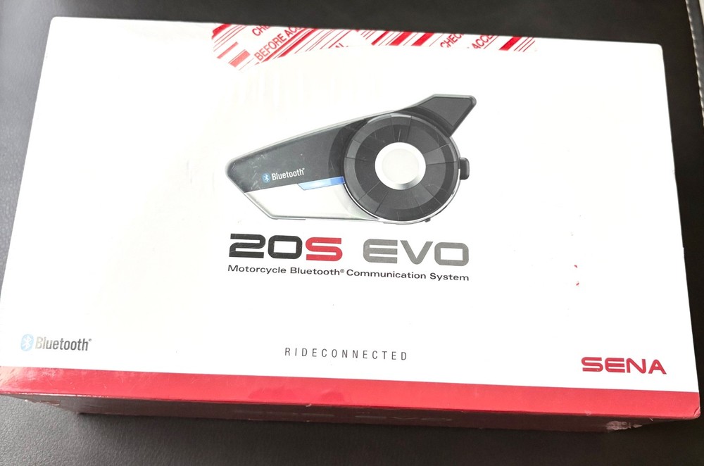Sena 20S EVO Motorcycle Bluetooth Communication System – Brand New Genuine