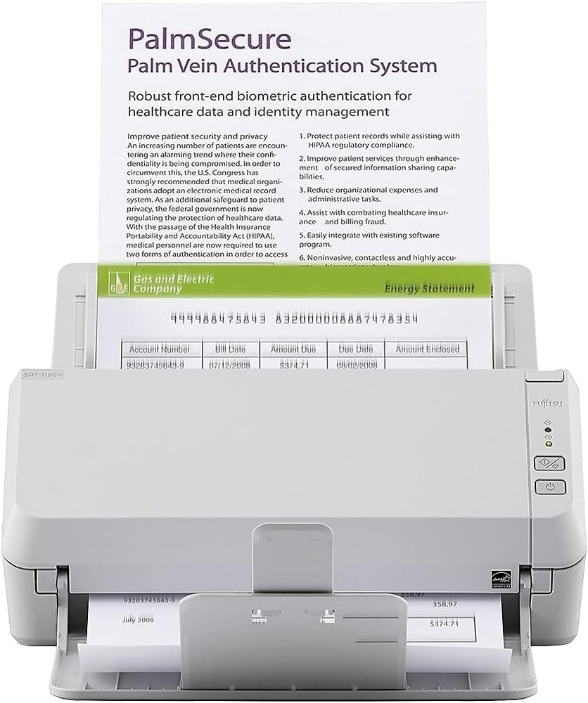 Fujitsu SP-1130 Document Scanner with Auto Document Feeder 600 DPI