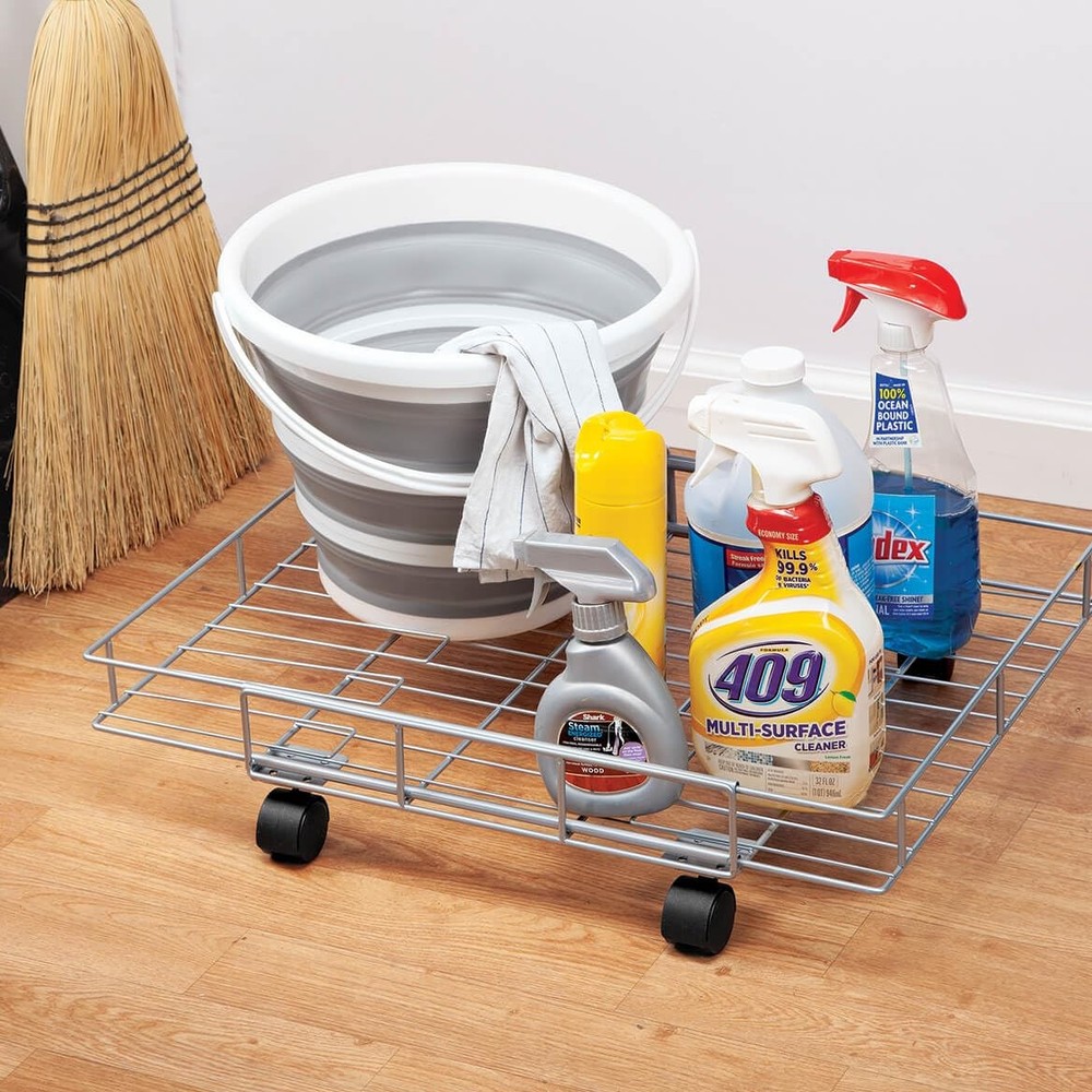 Expandable Rolling Metal Basket by Chef's Pride