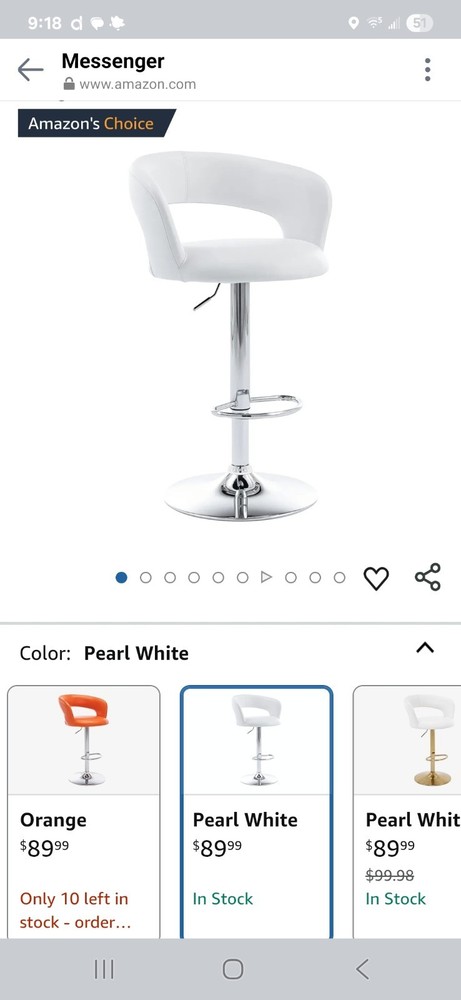 Purple Bar Stool