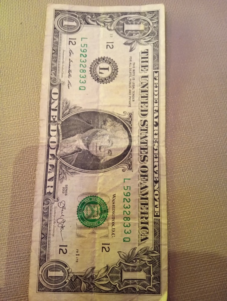 1Dollar Bill ERROR!! ERROR!!! 2013SERIES ( On Sale Hurry Up!!!)