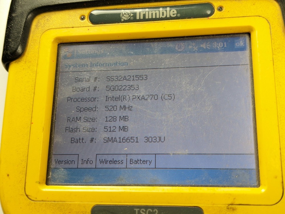 Trimble Data Collector TSC2 Survey Controller V 11.31, Bluetooth