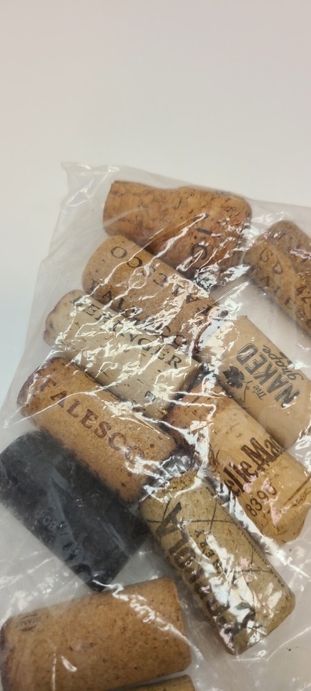 Assorted SYNTHETIC Used 25 Wine Corks Crafts Bazaar etc