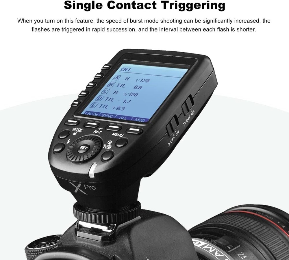 Xpro-N I-Ttl 2.4G High-Speed Sync Wireless Flash Trigger Transmitter Compatible
