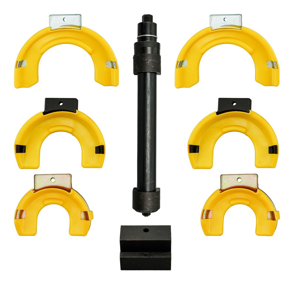 Macpherson Strut Coil Spring Compressor Interchangeable Fork Extractor Tool 14pc