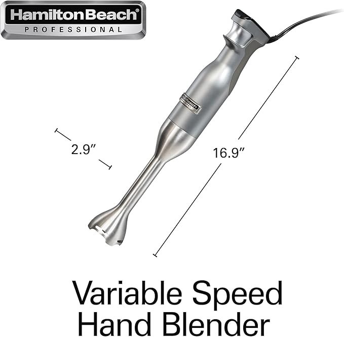 Hamilton Beach® Professional Variable Speed Hand Blender, Silver, 59750