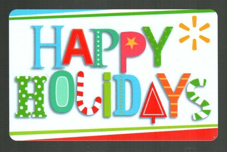 WALMART Happy Holidays ( 2021 ) Gift Card ( $0 )