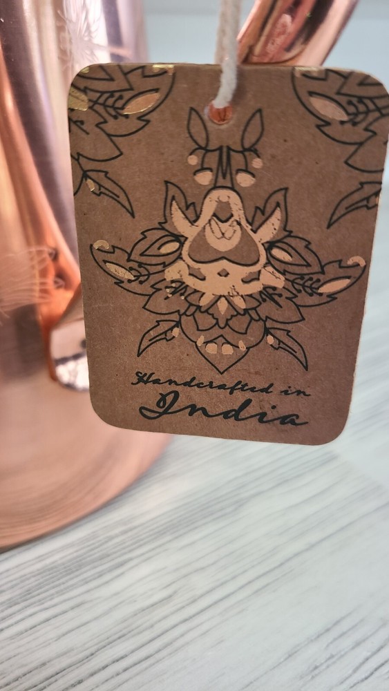 Handcrafted Copper Dragonfly Water Pitcher