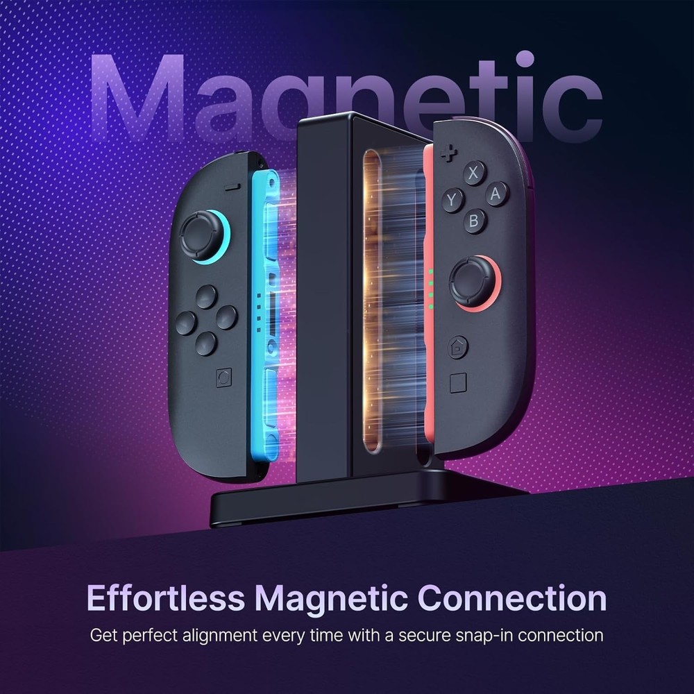 NexiGo Enhanced Controller Charger Compatible with Nintendo Switch 2, USB Type C