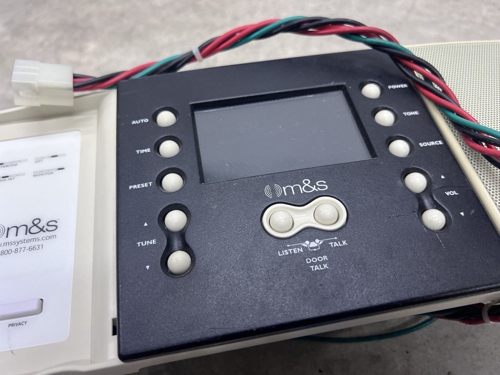 M & S Intercom System Master Unit DMC1 Or DMC3-4 Preowned Untested Missing Parts