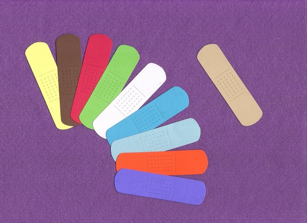 BANDAGE die cuts scrapbook cards